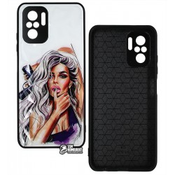 Чохол для Xiaomi Redmi Note 10, Redmi Note 10S, Ladies purple Prism, пластик-силікон