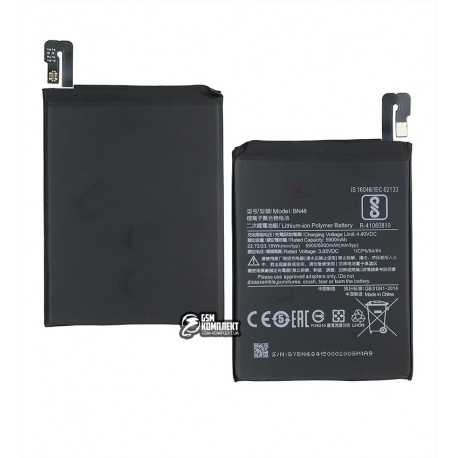 Аккумулятор BN48 для Xiaomi Redmi Note 6 Pro, Li-Polymer, 3,85 B, 4000 мАч, без логотипа