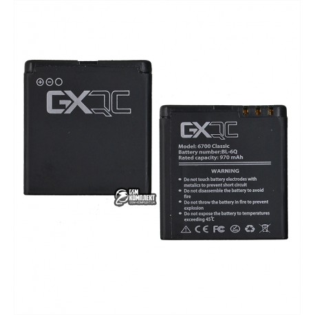 Аккумулятор GX BL-6Q для Nokia 6700c, Li-ion, 3,7 В, 970 мАч