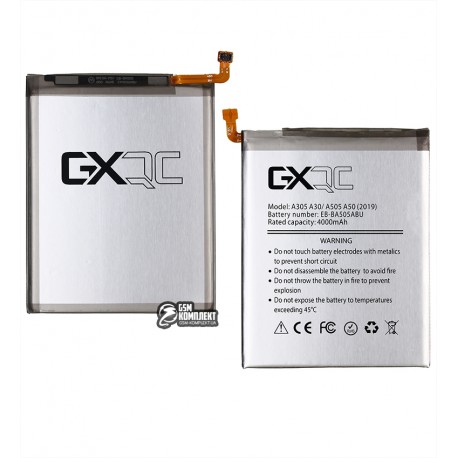 Акумулятор GX EB-BA505ABU для Samsung A205, A305, A307, A505, Galaxy A20, A30, A30s, A50 (2019), Li-ion, 3,85 В, 4000 мАг