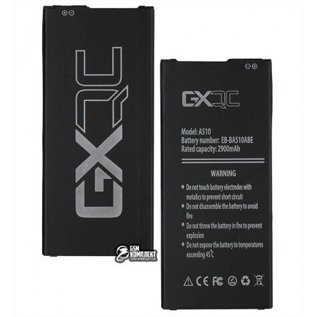 Аккумулятор GX EB-BA510ABE для Samsung A510F Galaxy A5 (2016), Li-ion, 3,85 B, 2900 мАч