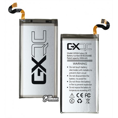 Акумулятор GX EB-BG950ABA для Samsung G950F Galaxy S8, Li-ion, 3,85 B, 3000 мАг