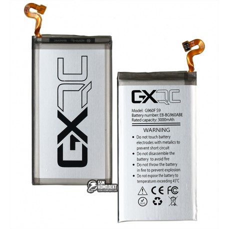 Акумулятор GX EB-BG960ABE для Samsung G960F Galaxy S9, Li-ion, 3,85 B, 3000 мАг