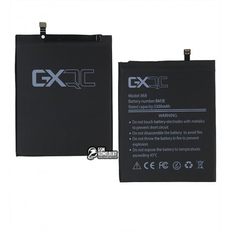 Аккумулятор GX BM3E для Xiaomi Mi 8, Li-Polymer, 3,8 В, 3300 мАч