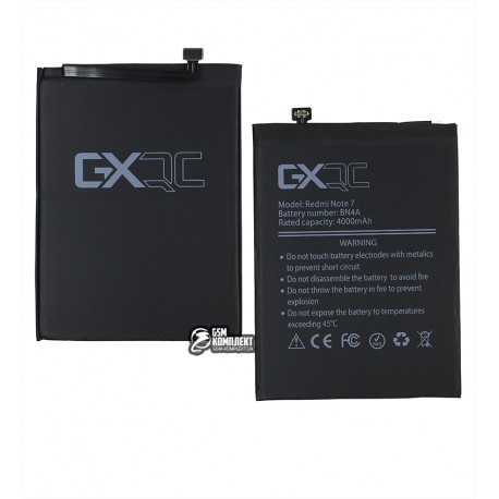 Аккумулятор GX BN4A для Xiaomi Redmi Note 7, Li-Polymer, 3,85 B, 4000 мАч