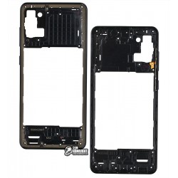 Середня частина корпуса для Samsung A315 Galaxy A31, черная, Уценка, нет антенны