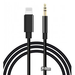 Кабель AUX GL-060 Lightning To 3.5 Jack, черный