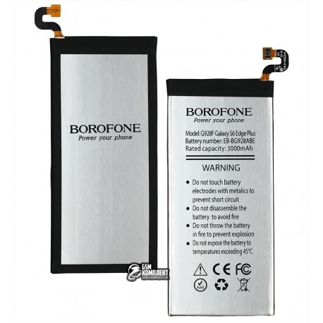 Акумулятор Borofone EB-BG928ABE для Samsung G928 Galaxy S6 EDGE Plus, Li-ion, 3,85 B, 3000 мАг
