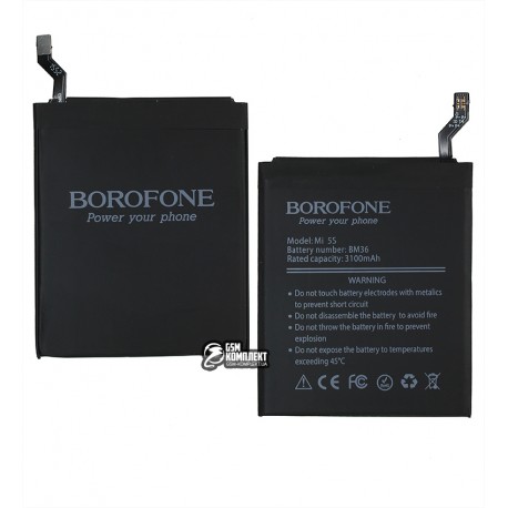 Аккумулятор Borofone BM36 для Xiaomi Mi5s, Li-Polymer, 3,85 B, 3100 мАч