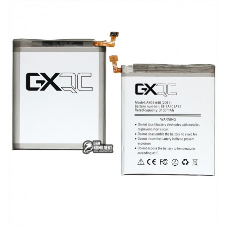 Аккумулятор GX EB-BA405ABE для Samsung A405F/DS Galaxy A40, Li-Polymer, 3,85 B, 3020 мАч