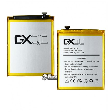 Аккумулятор GX BN49 для Xiaomi Redmi 7A, Li-Polymer, 3,85 B, 4000 мАч