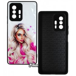 Чехол для Xiaomi Mi 11T, Ladies pink Prism, пластик-силикон