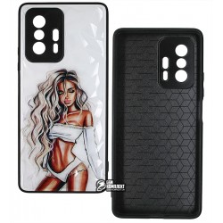 Чехол для Xiaomi Mi 11T, Ladies white Prism, пластик-силикон Чехол для Xiaomi Mi 11T, Ladies white Prism, пластик-силикон