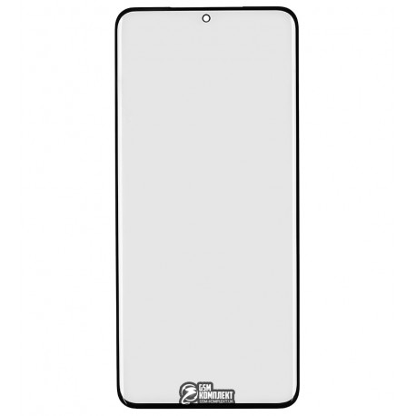 Скло корпуса для Samsung G985 Galaxy S20 Plus, з ОСА-плівкою, чорний