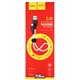 Кабель Micro-USB - USB, Hoco X21 Plus, 25см, короткий, силикон, \ black＆white