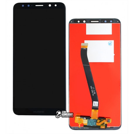 Дисплей для Huawei Honor 9i (2017), Mate 10 Lite, чорний, з тачскріном, grade B, копія, RNE-L01 / RNE-L21