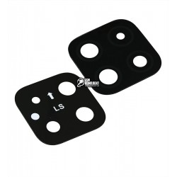 Скло камери для Samsung A226 Galaxy A22 5G, чорне, без рамки. розмір 22.8Х22.8мм