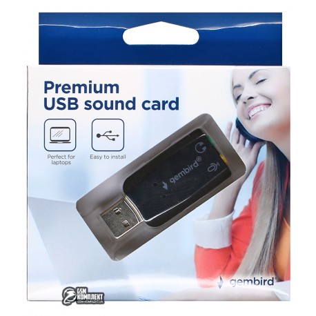 Звукова карта USB AC3, 2 port 3,5 '', mic and headpfhone, блістер