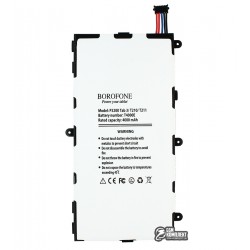 Аккумулятор Borofone T4000E для планшетов Samsung P3200 Galaxy Tab3, T210, T2100 Galaxy Tab 3, T211, T2110 Galaxy Tab 3, Li-ion, 3,7 В, 4000 мАч Аккумулятор Borofone T4000E для планшетов Samsung P3200 Galaxy Tab3, T210, T2100 Galaxy Tab 3, T211, T2110 Galaxy Tab 3, Li-ion, 3,7 В, 4000 мАч