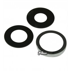 Стекло камеры для Apple iPhone 13 Pro Max, черный, без рамки, комплект 3 шт.