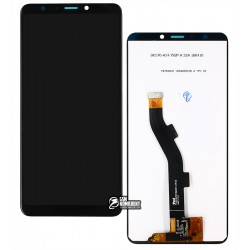 Дисплей для Meizu M8 lite, черный, без рамки, оригинал (PRC)