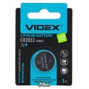 Батарейка CR2032 Videx на материнcьку плату літієва, 1 шт,