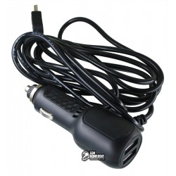 Автомобильное зарядное устройство для GPS навигатора, (5В, 2.4А), 1,9 метра, mini usb