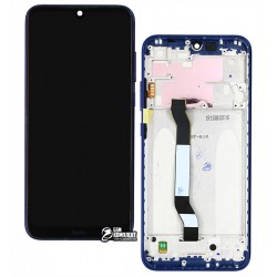 Дисплей для Xiaomi Redmi Note 8T, синий, логотип Redmi, с рамкой, High Copy, M1908C3XG