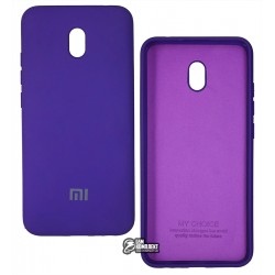 Чехол для Xiaomi Redmi 8A, Full Cover, софттач силикон, фиолетовый Чехол для Xiaomi Redmi 8A, Full Cover, софттач силикон, фиолетовый