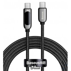 Кабель Type-C - Type-C, Baseus Display Fast Charging, 100 Вт, 2 метра, черный CATSK-C01