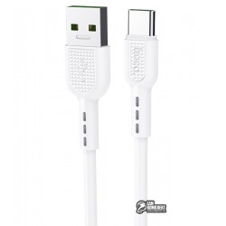 Кабель Type-C - Type-C, Hoco X33 Surge cable, 1 метр, 5А, белый