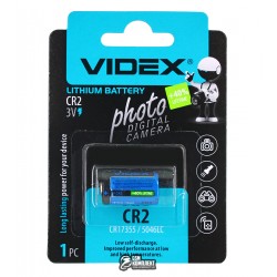 Батарейка CR2 Videx, 1шт. Батарейка CR2 Videx, 1шт.