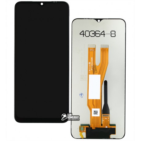 Дисплей для Samsung A032 Galaxy A03 Core, черный, без рамки, оригинал (переклеенное стекло)