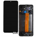 Дисплей для Samsung A022F Galaxy A02, черный, с рамкой, оригинал (PRC)