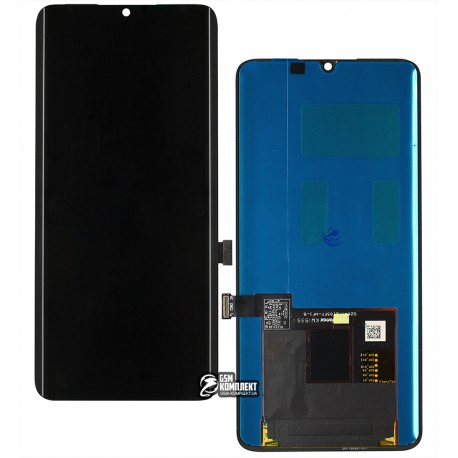 Дисплей для Xiaomi Mi Note 10, Mi Note 10 Lite, Mi Note 10 Pro, чорний, без рамки, оригінал (переклеєне скло), M1910F4G, M1910F4S, M2002F4LG