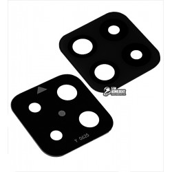 Скло камери для Samsung A225 Galaxy A22 (2021) 4G, чорне, без рамки. розмір 23,9Х24,5мм