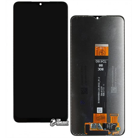 Дисплей для Samsung A127 Galaxy A12 Nacho, чорний, без рамки, оригінал (PRC)