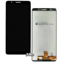 Дисплей для Samsung M013 Galaxy M01 Core, чорний, з сенсорним екраном, оригінал (PRC)