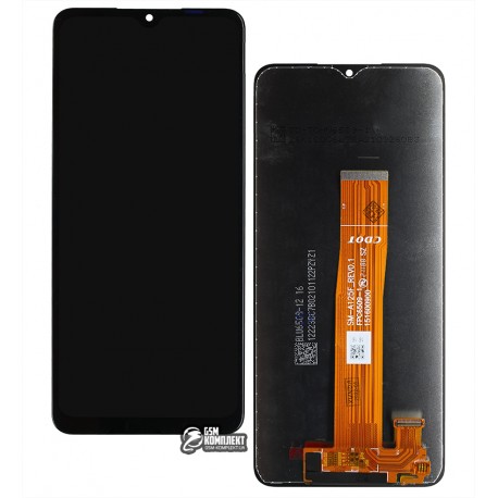 Дисплей для Samsung A125F Galaxy A12, A326 Galaxy A32 5G, чорний, без рамки, оригінал (переклеєне скло)