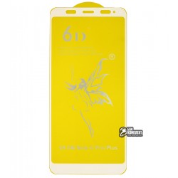 Защитное стекло для Xiaomi Redmi 5 Plus, 3D, Full Glue, белое Защитное стекло для Xiaomi Redmi 5 Plus, 3D, Full Glue, белое