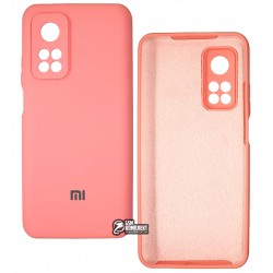 Чехол для Xiaomi Mi 10T, Mi 10T Pro. Full Case HQ with frame, софттач силикон, розовый
