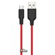 Кабель Micro-USB - USB, Hoco X21 Plus, 25см, короткий, силікон, \black&white