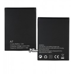 Аккумулятор для Blackview A7, Asistant AS-5436 (3000 мАч), без логотипа
