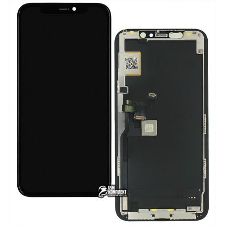 Дисплей для Apple iPhone 11 Pro, чорний, з рамкою, High Copy, (OLED), GW OEM soft
