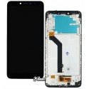 Дисплей для телефону Xiaomi Redmi S2, чорний, з рамкою, оригінал (переклеєне скло), M1803E6G, M1803E6H, M1803E6I