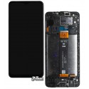 Дисплей для Samsung A127 Galaxy A12 Nacho, чорний, з рамкою, оригінал (PRC)