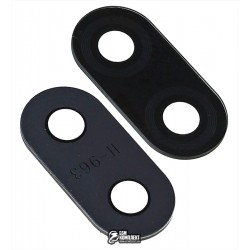 Скло камери Xiaomi Redmi 7, чорний колір, без рамки