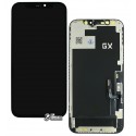 Дисплей для Apple iPhone 12, iPhone 12 Pro, черный, с рамкой, High quality, (OLED), GX OEM hard
