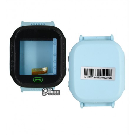 Корпус для дитячих смарт годинників Smart Baby Watch F1 з сенсором, задньою кришкою, блакитний
