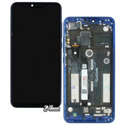 Дисплей для Xiaomi Mi 8 Lite 6.26, синий, с рамкой, оригинал (переклеенное стекло), M1808D2TG Дисплей для Xiaomi Mi 8 Lite 6.26, синий, с рамкой, оригинал (переклеенное стекло), M1808D2TG